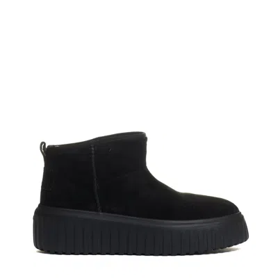 Hogan H Stripes Low Boot Black Suede