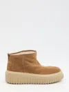 Hogan Lace-up Boots With Rounded Toe In Brown