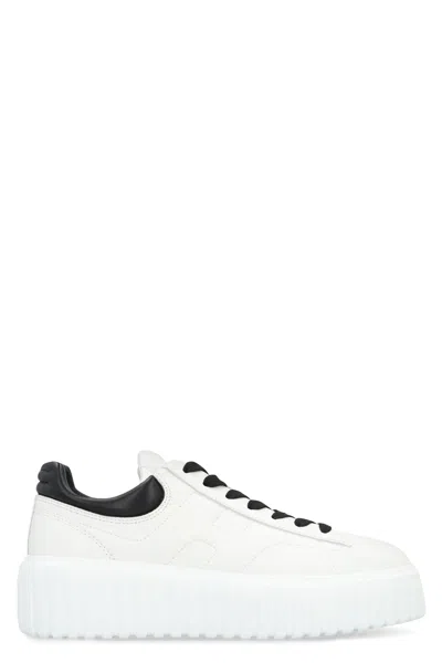 Hogan H-stripes Low-top Sneakers In White