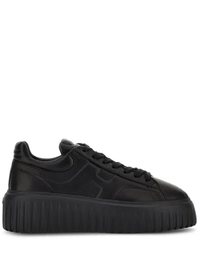 HOGAN HOGAN H-STRIPES NAPPA LEATHER SNEAKERS