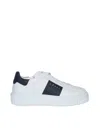 Hogan Panelled Design Calf Leather Sneakers With Chunky Sole In White