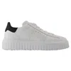 Hogan H645 Leather Sneakers In White