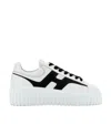 Hogan Nappa Leather Sneakers With Extralight Eva Sole In White