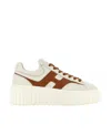 Hogan Sneakers  H-stripes Brownwhite In White