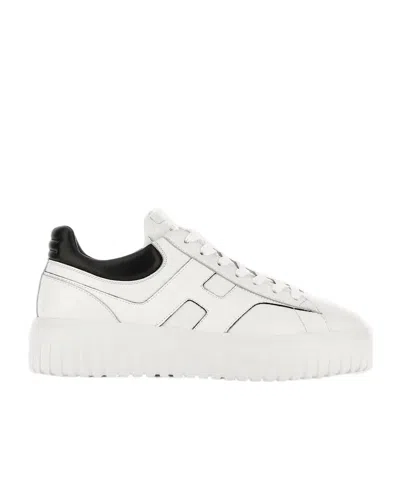 Hogan H-stripes Platform Sneakers In White