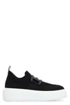 Hogan Black Tech Fabric Sneakers In Black