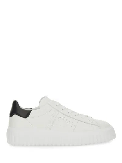 Hogan H-stripes Sneaker In Nappa In White
