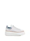 Hogan H-stripes Sneaker In Nappa And Suede