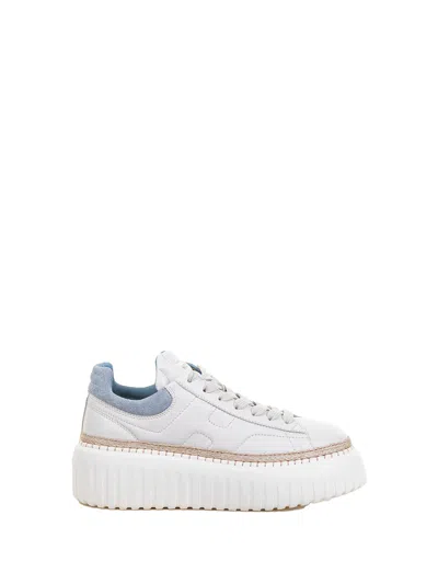 Hogan H-stripes Sneaker In Nappa And Suede