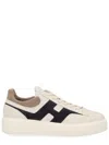 Hogan H-stripes Platform Sneakers In White