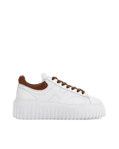 HOGAN H-STRIPES SNEAKERS - WHITE