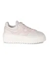 Hogan H-stripes Allacciato H Leather Sneakers In White