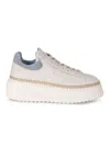 Hogan "h Stripes" Sneakers Made Of Leather. In Neutral
