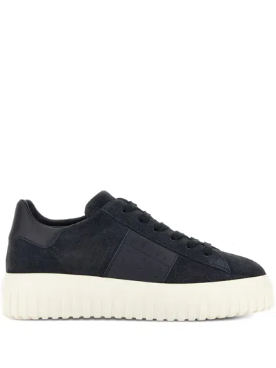 Hogan H-stripes Sneakers In Blue