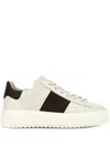 Hogan Sneakers Striped Panel Flat Sole In White