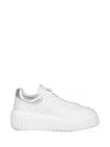 Hogan Striped Leather Lace-up Sneakers With H Detail