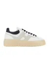 Hogan H-stripes Sneakers In White