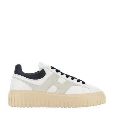 Hogan H-stripes Sneakers In White