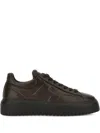 Hogan H-stripes Allacciato H Sneakers In Brown