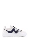 Hogan H645 Smooth Leather Sneakers In White