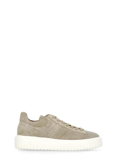 Hogan H-stripes Sneakers In Beige