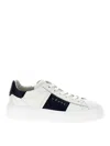 Hogan H-stripes Sneakers In Black,white