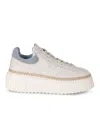 Hogan "h Stripes" Sneakers Made Of Leather. In Neutral