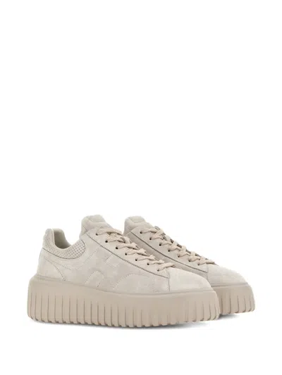 Hogan H-stripes Sneakers In Neutral