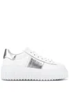 Hogan H-stripes Leather Platform Sneakers
