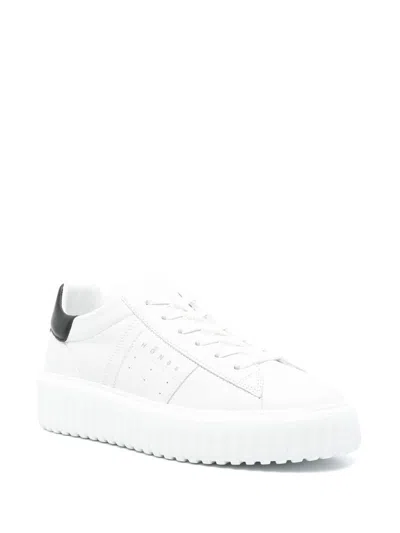 Hogan H-stripes Sneakers Shoes In White