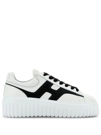 Hogan H-stripes Sneakers Shoes In White