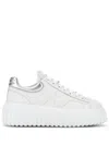 Shop Hogan H-stripes Sneakers Shoes In White