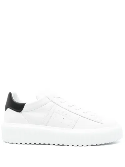 Hogan H-stripes Sneakers In White