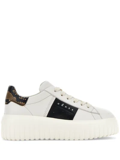 Hogan H-stripes Sneakers In Weiss