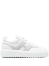 Hogan H-stripes Allacciato H Spezzata Sneakers In White