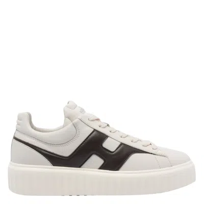 Hogan H-stripes Sneakers In White