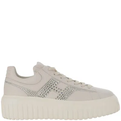 Hogan H-stripes Sneakers In Neutral
