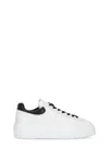 Hogan H-stripes Lace Up Sneakers In White