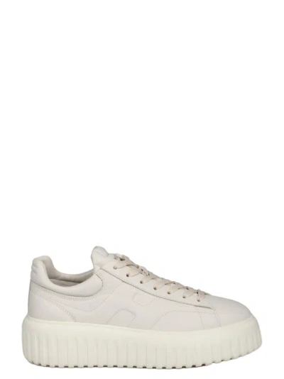 Hogan H-stripes Sneakers In Beige