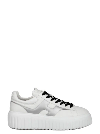 Hogan H-stripes Sneakers In White