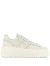 Hogan Logo-embroidered Low-top Sneakers In White