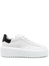 Hogan H645 Leather Sneakers In White