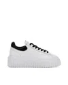 Hogan Low-top H-stripes Leather Sneakers In Animal Print