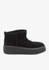 Hogan H-stripes Low-top Boots In Black