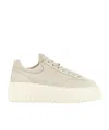 Hogan Logo-embroidered Low-top Sneakers In White
