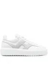 Hogan H-stripes Allacciato H Spezzata Sneakers In White