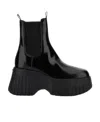 Hogan H-stripes Wedge Chelsea In Black