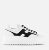 Hogan H-stripes Leather Sneakers In White