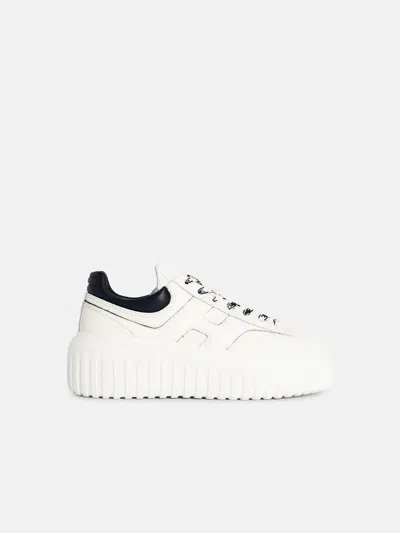 Hogan 'h-stripes' White Leather Sneakers