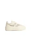 Hogan H-stripes Leather Sneakers In Multi